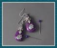 Purple Drops with Bling - Click For Enlargement